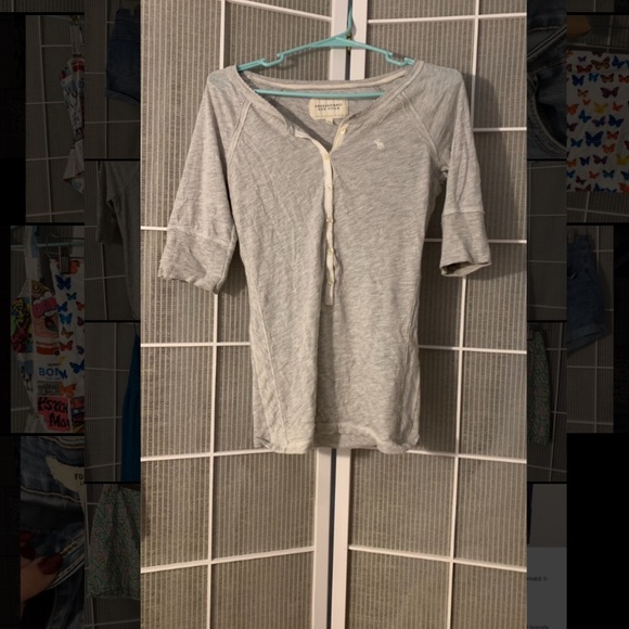 GREY ABROCROMBIE TOP - Picture 1 of 2